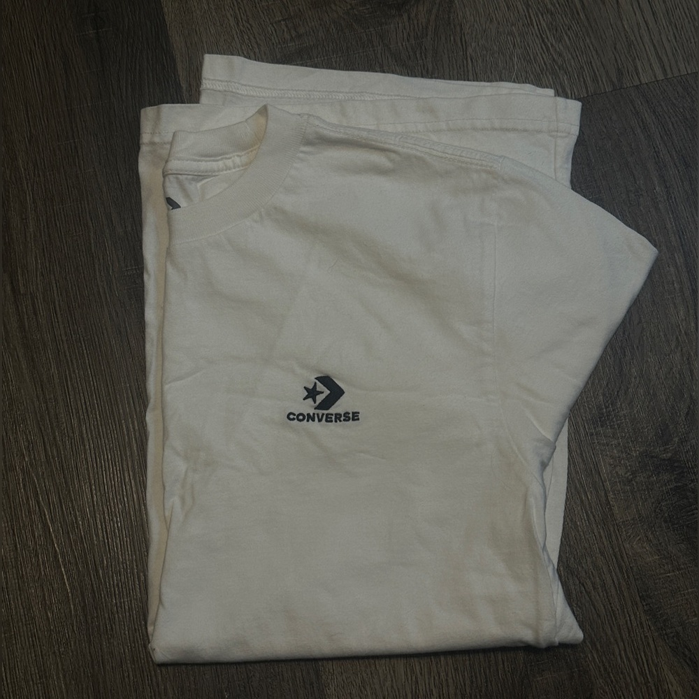 Converse Cream T-Shirt with Logo